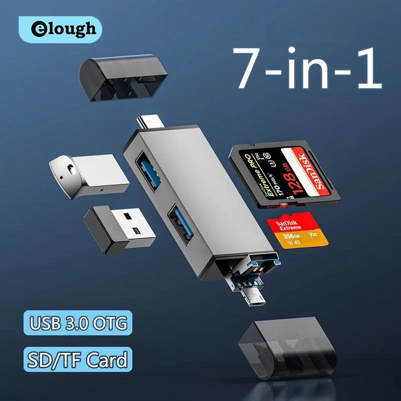 7-in-1 USB 3.0 ī , ũ SD TF ޸ ī , USB ÷ ̺, C Ÿ ī, OTG , PC Ʈ ׼